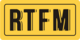 RTFM sticker sticker - Design