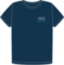 openSUSE Tumbleweed heart organic navy t-shirt