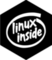 Pegatina Linux Inside black