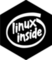 Linux Inside black sticker - Design