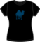 Perl Camel Blue fitted t-shirt