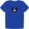 Raku Camelia cobalt blue organic t-shirt
