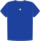 Raku Camelia cobalt blue organic t-shirt - Back