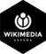 Wikimedia España (WMEs) black sticker - Design