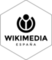 Wikimedia España (WMEs) white sticker - Design