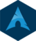 Arch Linux Navy sticker - Design