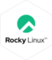 Pegatina Rocky Linux White