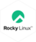 Pegatina Rocky Linux White - Diseño