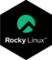 Pegatina Rocky Linux Black