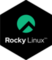 Pegatina Rocky Linux Black - Diseño