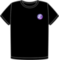 Emacs black heart t-shirt