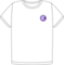 Emacs white heart t-shirt