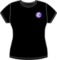 Emacs fitted heart t-shirt