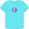 Emacs teal t-shirt