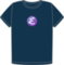 Emacs navy organic t-shirt