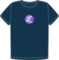 Emacs organic navy t-shirt