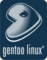 Gentoo white on organic navy t-shirt - Design