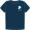 Gentoo heart organic navy t-shirt