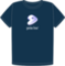 Gentoo heart organic navy t-shirt