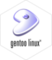 Pegatina Gentoo linux white
