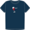 Wine organic navy t-shirt