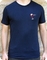 Wine heart organic navy t-shirt - Photo