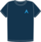 Camiseta Arch Only Logo heart organic navy