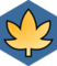 Haiku Leaf blue sticker
