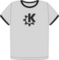 KDE Ringer Grey Light-Black t-shirt