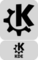 KDE Ringer Grey Light-Black t-shirt - Design