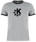 KDE Ringer Grey Light-Black t-shirt - Photo