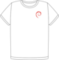 Debian only logo heart t-shirt