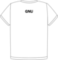 GNU t-shirt - Back