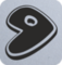 Gentoo black 3 cms. vinyl - Design