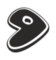 Gentoo black 8,5 cms. vinyl