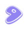 Gentoo lavender 7 cms. vinyl