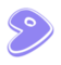 Gentoo lavender 8.5 cms. vinyl
