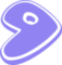 Gentoo lavender 8.5 cms. vinyl - Design