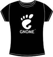 Camiseta GNOME entallada (FW0110)