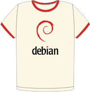 Debian Retro Ringer organic t-shirt (FW0230)