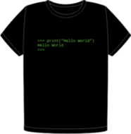 Hello World in Python t-shirt (FW0265)