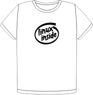 Linux Inside II t-shirt (FW0340)