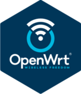 OpenWrt navy sticker (FW0452)