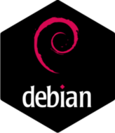 Debian black sticker (FW0455)