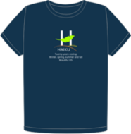 Haiku 20 Anniv. organic navy t-shirt (FW0478) Haiku 20 Anniv. organic navy t-shirt (FW0478)