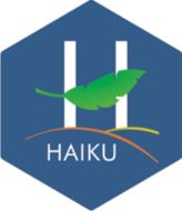 Haiku H logo sticker (FW0481)