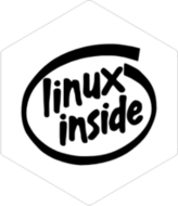 Linux Inside white sticker (FW0532)