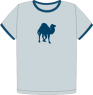 Perl Camel Ringer t-shirt (FW0555)