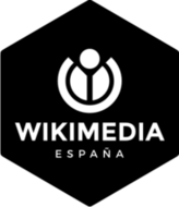 Wikimedia España (WMEs) black sticker (FW0595)