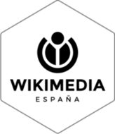 Wikimedia España (WMEs) white sticker (FW0596)